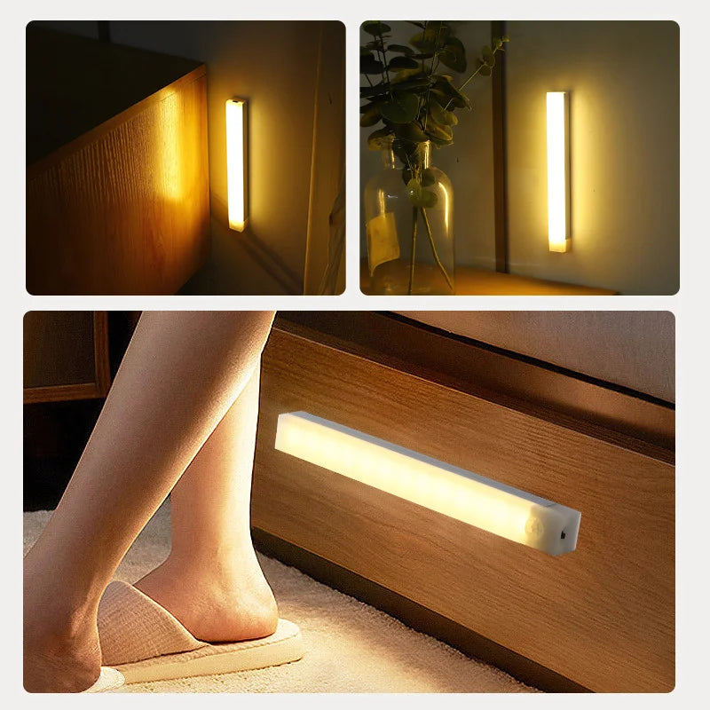 LumiBar™ - Barre LED Intelligente Sans Fil Détecteur de Mouvement