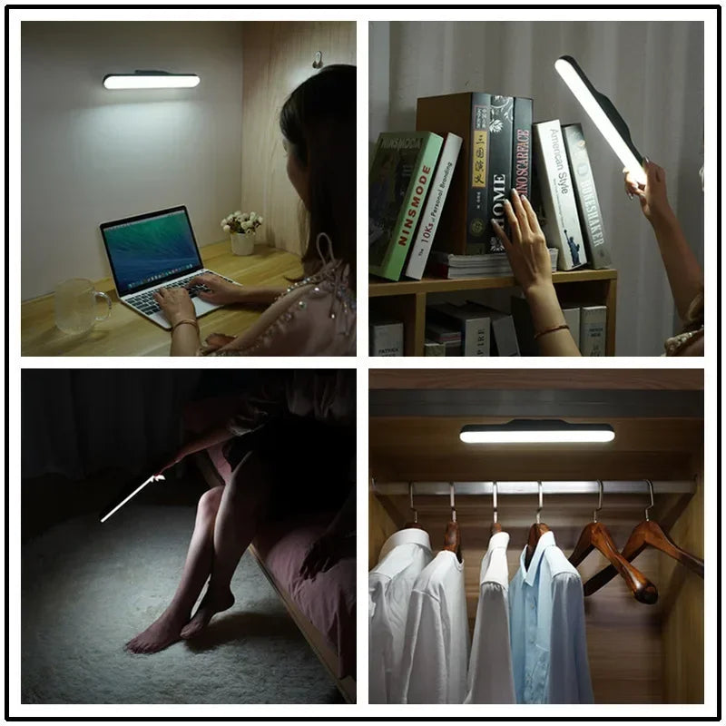 LED Makeup Mirror Light  5V USB Rechargeable Vanity Lamp Eye Protection Hanging Magnetic Desk Lamps Touch Switch Book Lights