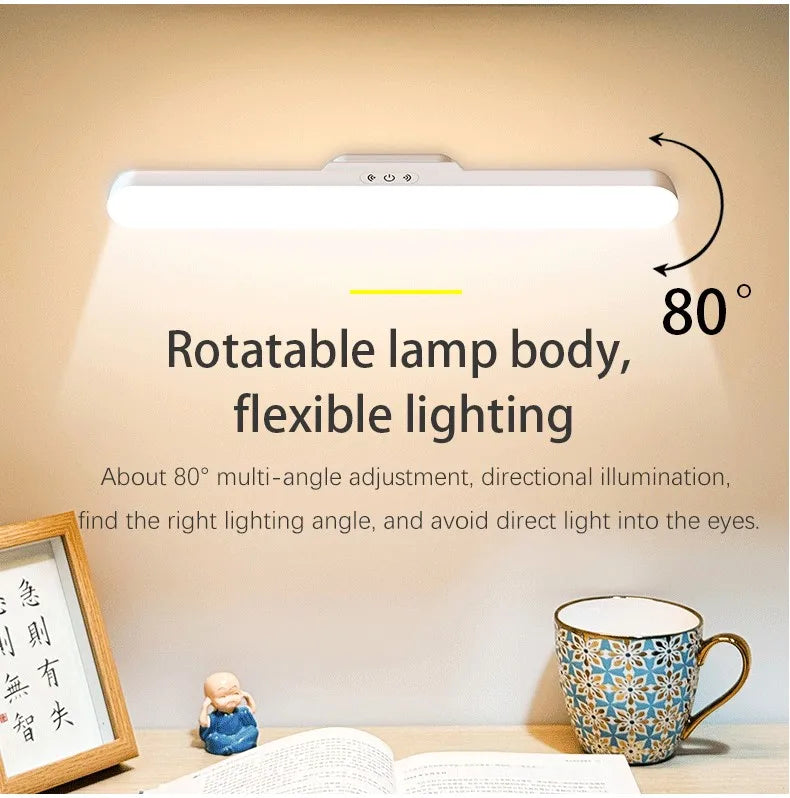 LED Makeup Mirror Light  5V USB Rechargeable Vanity Lamp Eye Protection Hanging Magnetic Desk Lamps Touch Switch Book Lights