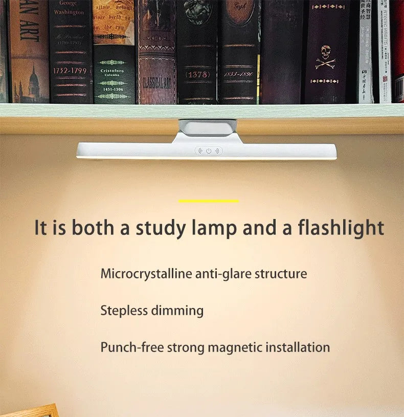 LED Makeup Mirror Light  5V USB Rechargeable Vanity Lamp Eye Protection Hanging Magnetic Desk Lamps Touch Switch Book Lights