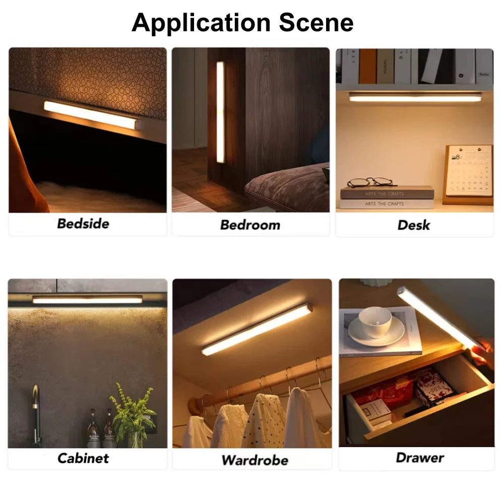 LumiBar™ - Barre LED Intelligente Sans Fil Détecteur de Mouvement
