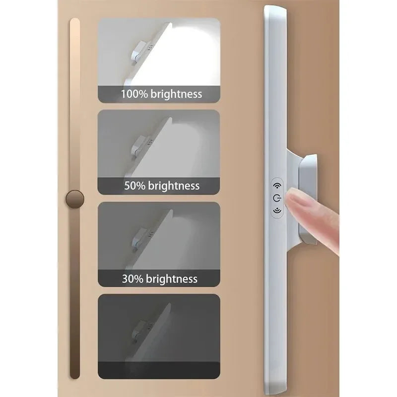 LED Makeup Mirror Light  5V USB Rechargeable Vanity Lamp Eye Protection Hanging Magnetic Desk Lamps Touch Switch Book Lights