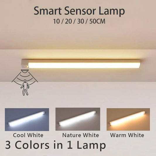 LumiBar™ - Barre LED Intelligente Sans Fil Détecteur de Mouvement